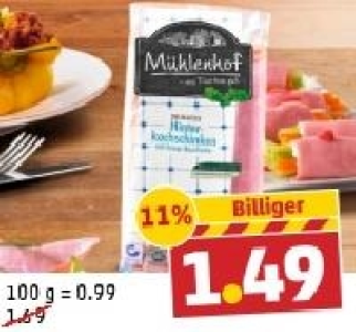 M&Uuml;HLENHOF Hinterkochschinken