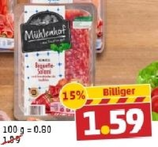 M&Uuml;HLENHOF Traditions- oder Baguette-Salami