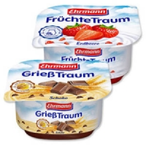 Ehrmann Früchte-, Vanille- oder Grieß Traum 0.22 €