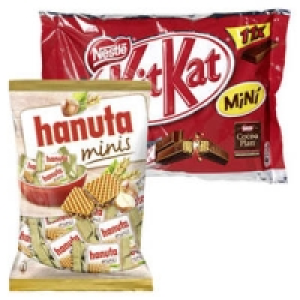 hanuta minis oder Lion, Smarties, Kitkat Minis
