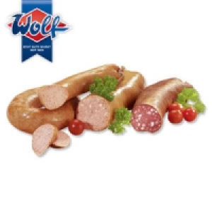 Wolf Original Th&uuml;ringer Bauern-Rotwurst oder Bauern-Leberwurst