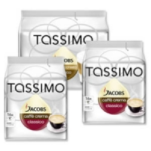 Tassimo Jacobs Caffè Crema Classico oder Latte Macchiato Classico 3.79 €