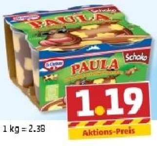 DR. OETKER Paula Pudding mit Flecken