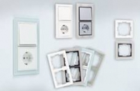 Schalterserie Design-Line, Rahmen, 1-fach, silbern
