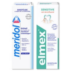 elmex Sensitive Zahnsp&uuml;lung oder Meridol Mundsp&uuml;lung 4.49&nbsp;&euro;