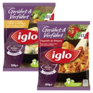iglo Ger&uuml;hrt & Verf&uuml;hrt Pappardelle alla Bolognese oder Tortelloni Ric 2.49&nbsp;&euro;