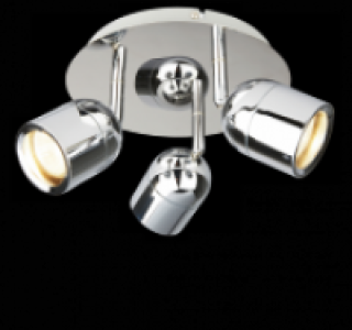 TEC STAR 3er-Halogen-Rondell-Deckenleuchte