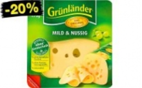 Gr&uuml;nl&auml;nder K&auml;se-Scheiben oder -W&uuml;rfel 1.59&nbsp;&euro;