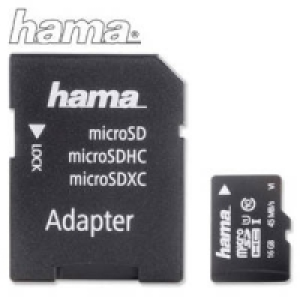 Highspeed-microSDHC-Speicherkarte 16 GB mit Adapter 9.99 €
