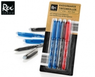 REX® OFFICE Radierbare Tintenroller, 4 Stück