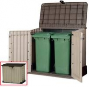Garten-/ Mülltonnenbox für 2 Abfalltonnen je 120 Liter