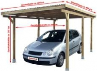 Carport , Pfostenstärke 7 x 7 cm