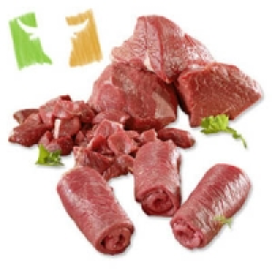 Frische Irische Rinderrouladen, Rinderbraten oder Rindergulasch