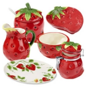 Keramik-Serie Erdbeere