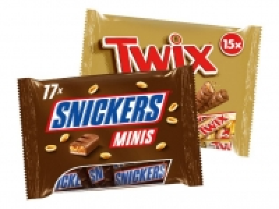 Snickers/ Twix/ Milky Way/ Mars/ Bounty Minis 1.99&nbsp;&euro;