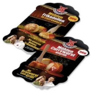 R&uuml;genwalder M&uuml;hlen Currywurst, gegrillt oder M&uuml;hlen Frikadellen in Cur