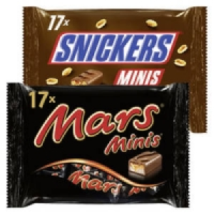 Mars-, Snickers-, Twix-, Bounty- oder Milky Way Minis