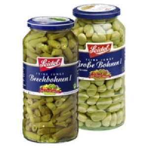 Seidel Brechbohnen oder Gro&szlig;e Bohnen, wei&szlig;e Kerne