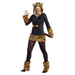 Damen-Kost&uuml;m Tiger-Kapuzenkleid