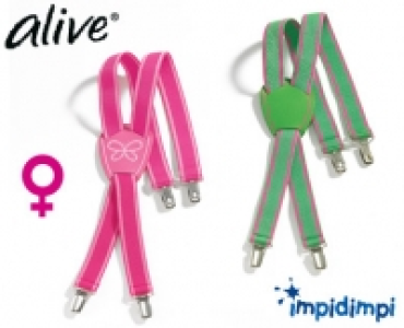 ALIVE®/IMPIDIMPI®Kinder-Gürtel oder -Hosenträger, 2 Stück
