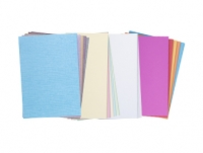 BASTELKARTON MIT LEINENSTRUKTUR