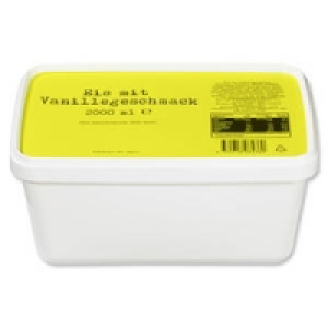 Eis mit Vanillegeschmack