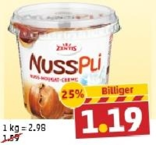 ZENTIS Nusspli oder Belmandel 1.19&nbsp;&euro;