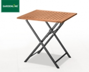GARDENLINE®Alu-Klapptisch mit Holzplatte 39.99 €