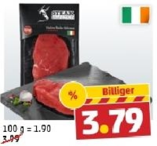 STEAK SELECTION Frisches Rinder-H&uuml;ftsteak 3.79&nbsp;&euro;