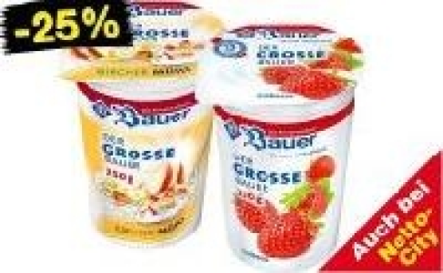 Bauer Fruchtjoghurt 0.44 €