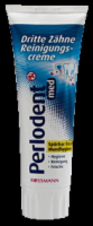 Perlodent med Dritte Z&auml;hne Reinigungscreme