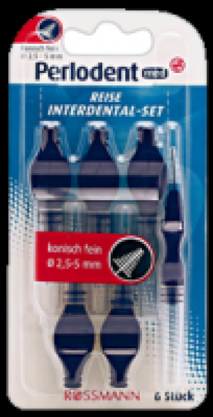 Perlodent med Reise Interdental-Set konisch fein