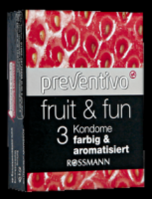 Preventivo fruit < fun - farbig < aromatisierte Kondome