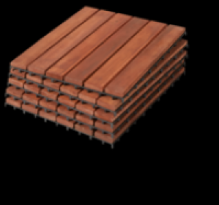 Holz-Klickfliesen-Set