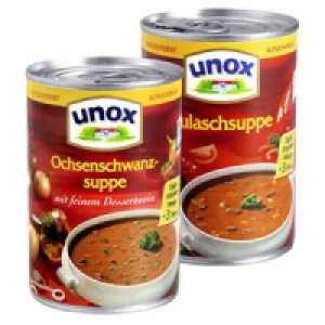 Unox Ochsenschwanzsuppe oder Gulaschsuppe, konzentriert 1.19 €