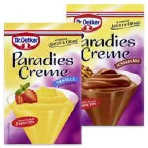 Dr. Oetker Paradiescreme Vanille oder Schokolade 0.69&nbsp;&euro;
