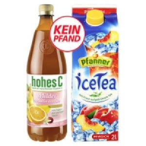 hohes C oder Pfanner Eistee 1.11 €