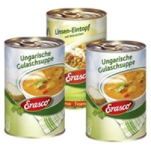 Erasco 1 Portion Linsen-Eintopf oder Gulaschsuppe 0.99&nbsp;&euro;