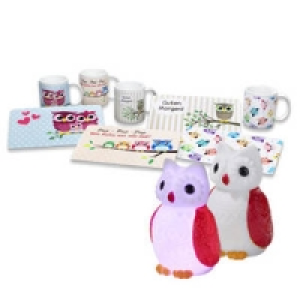 Fr&uuml;hst&uuml;cksbrettchen oder LED-Leuchte Eule