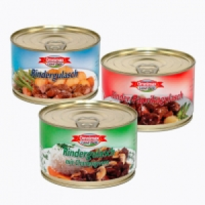 Rindergulasch 1.95 €