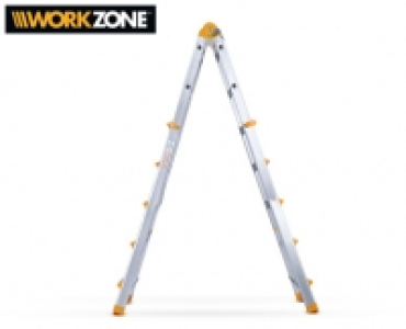 Aldi Süd  WORKZONE® Multifunktionsleiter, 4 x 5 Sprossen