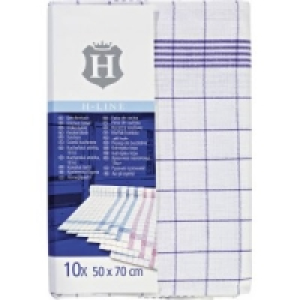 10er Pack Halbleinen Geschirrtücher 9.99 €