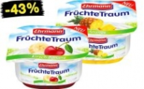 Ehrmann Früchte-, Grieß- oder Vanille-Traum 0.22 €