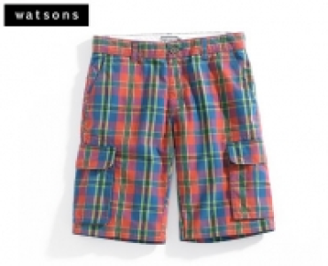 WATSONS®Herren-Karo-Bermudas