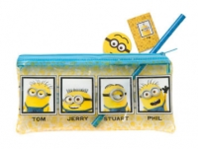 Etui mit Lineal, Radiergummi und Anspitzer