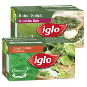 iglo Rahm- oder Junger Spinat 1.19&nbsp;&euro;