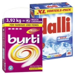 burti Feinwaschmittel Pulver oder dalli Waschmittel 5.99&nbsp;&euro;