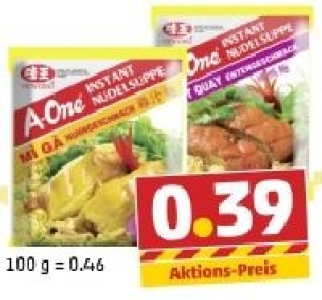 A-ONE Instant Nudelsuppe 0.39&nbsp;&euro;