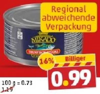 Thunfisch Stücke 0.99 €