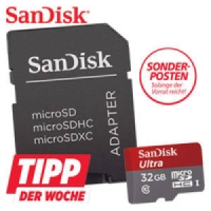 Highspeed-microSDHC-Speicherkarte, 32 GB mit Adapter 11.99&nbsp;&euro;